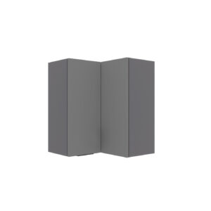 Craft Πάνω Ντουλάπι Γωνιακό Γραφίτης 60-60x30x72cm
