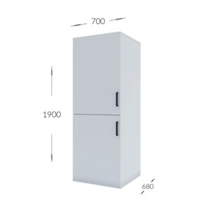 Ντουλάπα Πλυντηρίου Laundry Λευκό 70x68x190cm