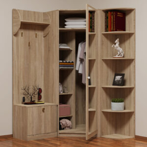 Oksana Γωνιακό Σετ Εισόδου Σονόμα 126-143x35-40x200εκ