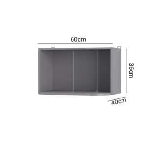 Craft Πάνω Ντουλάπι Γραφίτης 60x40x36εκ