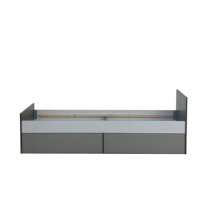 Κρεβάτι Timmy Λευκό-Γραφίτη-Γκρι χωρίς πάτωμα 90x200cm