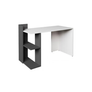 Γραφείο HO SHELF Λευκό-με Γραφίτη Μοντέρνα Σχεδίαση 120x55x85εκ
