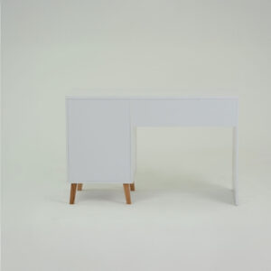 Γραφείο Timmy Λευκό-Γραφίτη-Γκρι 120x53.7x77cm