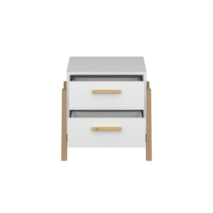 Κομοδίνο Belle Λευκό 50x41x49cm