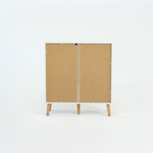 Κομότα Timmy Λευκό-Γραφίτη-Γκρι 84x36x92cm