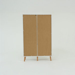 Ραφιέρα Timmy Λευκό-Γραφίτη-Γκρι 90x36x147cm