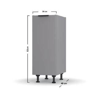 Craft Κάτω Ντουλάπι Γραφίτη 30x48x82cm