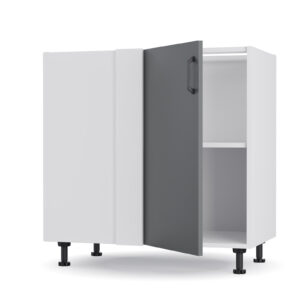 Modest Κάτω Γωνιακό Ντουλάπι Ανθρακί 100x48x82εκ