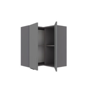 Craft Πάνω Ντουλάπι Γωνιακό Γραφίτης 60-60x30x72cm