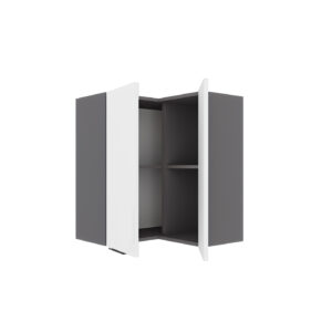 Craft Πάνω Ντουλάπι Γωνιακό Λευκό 60-60x30x72cm
