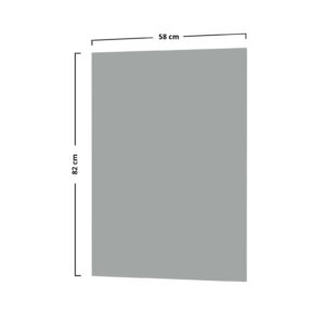 Modest Κάτω Πλαϊνό Κουζίνας Γκρι 58x1.6x82cm