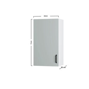 Modest Πάνω Ντουλάπι Γκρι 40x32x72cm