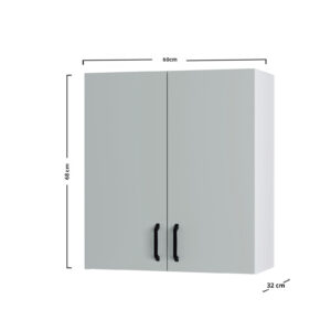 Modest Πάνω Ντουλάπι Απορροφητήρα Γκρι 60x32x68εκ