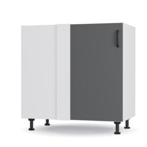 Modest Κάτω Γωνιακό Ντουλάπι Ανθρακί 100x48x82εκ