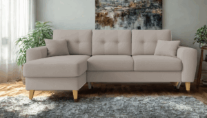 Fiona γωνιακός καναπές κρεβάτι 235x160x82εκ. με αποθηκευτικό χώρο Elephant με αναστρέψιμη γωνία