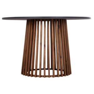 ΤΡΑΠΕΖΙ ΣΤΡΟΓΓΥΛΟ ΕΞ.ΧΩΡΟΥ CRISTOBAL HM6235 ΞΥΛΟ ΑΚΑΚΙΑΣ-CEMENT TOP Φ120x77Υεκ