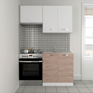 Κουζίνα Charlotte Σετ 140 Φυσικό Δρυς-Λευκό