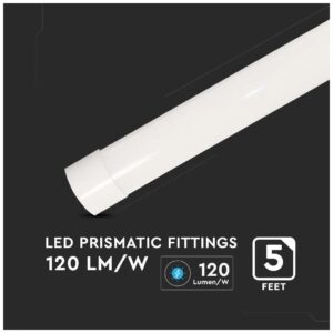 V-TAC LED Φωτιστικό Τύπου Φθορισμού Τ8 Grill Fitting 150cm 50w SAMSUNG Chip 150cm 120Lm/W Ψυχρό Λευκό 20355