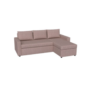 Concept Γωνιακός Καναπές Κρεβάτι με Αναστρέψιμη Γωνία & Αποθηκευτικό Χώρο Σάπιο Μήλο 218x153x80cm