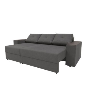 Triumph Γωνιακός Καναπές Κρεβάτι με Αναστρέψιμη Γωνία Γκρι 241x147x94cm