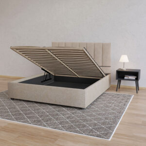 Κρεβάτι Unona Μπεζ 160x200cm