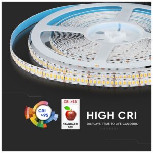 LED Ταινία V-TAC 24V 18W Samsung 240 led smd 2835/m Φως Ημέρας CRI95+ 10Μ 332