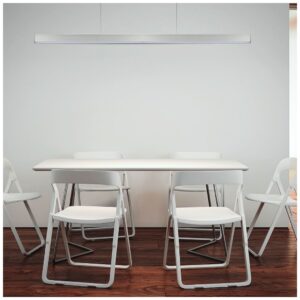 LED V-TAC Κρεμαστό Γραμμικό Φωτιστικό 40W SAMSUNG Chip Ασημί Φως Ημέρας 0375