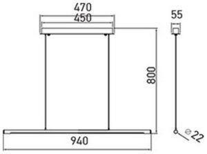 LED V-TAC Γραμμικό Φωτιστικό Design 18W Χρώμιο Φως Ημέρας 3890