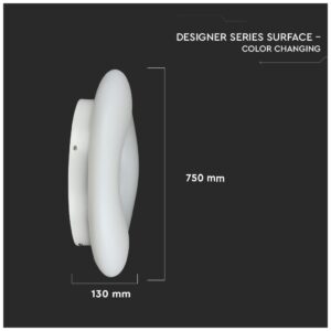 LED V-TAC Φωτιστικό Οροφής 80W Στρογγυλό Λευκό Εξωτερικό Με Αλλαγή Χρώματος Φωτισμού Ντιμαριζόμενο