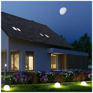 Φωτιστικό LED μπαταρίας V-TAC Εξωτερικού χώρου Σφαίρα 1W RGB D300mm Επαναφορτιζόμενο 40161