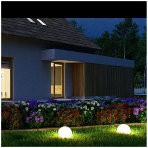 Φωτιστικό LED μπαταρίας V-TAC Εξωτερικού χώρου Σφαίρα 1W RGB D300mm Επαναφορτιζόμενο 40161