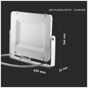 V-TAC LED Προβολέας 200W SAMSUNG CHIP SMD Σώμα Λευκό, Ψυχρό Λευκό 5 χρόνια εγγύηση 421