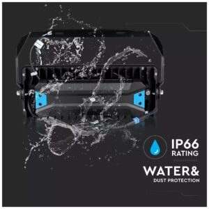 LED Προβολέας V-TAC 250W SAMSUNG CHIP Meanwell Driver Μαύρος SMD 120° Dimmable Ψυχρό Λευκό 500