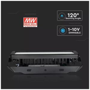 LED Προβολέας V-TAC 250W SAMSUNG CHIP Meanwell Driver Μαύρος SMD 120° Dimmable Ψυχρό Λευκό 500