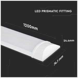 V-TAC LED Λεπτό Φωτιστικό Τύπου Φθορισμού Τ8 120cm SAMSUNG CHIP 40w Ψυχρό Λευκό 667