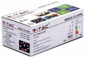 Καλωδιογιρλάντα με Λάμπες LED 5 μέτρα με 10 Λαμπτήρες 0,5W για Εξωτερικό Χώρο IP44 Ψυχρό Λευκό