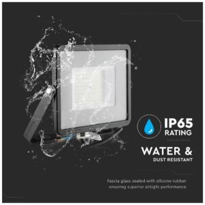 LED Προβολέας V-TAC 50W Μαύρος SMD SAMSUNG Chip High Lumen 120LM/W Ψυχρό Λευκό 5 Χρόνια Εγγύηση 761