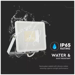 LED Προβολέας V-TAC 50W Λευκός SMD SAMSUNG Chip High Lumen 120LM/W Ψυχρό Λευκό 5 Χρόνια Εγγύηση 763