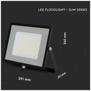 LED Προβολέας V-TAC 100W Μαύρος SMD SAMSUNG Chip High Lumen 120LM/W Φως Ημέρας 5 Χρόνια Εγγύηση 766