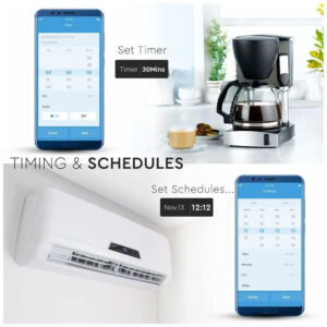 V-TAC Έξυπνη Φις- Πρίζα Επέκταση με USB και WiFi Συμβατή με V-TAC Smart Home, Amazon Alexa και Google Home 8416