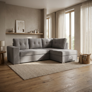 Athens Γωνιακός καναπές κρεβάτι με αποθηκευτικό χώρο 246x174x96εκ. Elephant Δεξιά γωνία