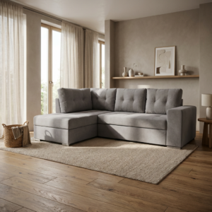 Athens Γωνιακός καναπές κρεβάτι με αποθηκευτικό χώρο 246x174x96εκ. Elephant Αριστερή γωνία