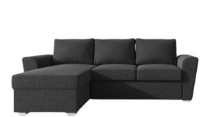Stanford γωνιακός καναπές κρεβάτι με αποθηκευτικό χώρο 242x160 Γκρι σκούρο με αναστρέψιμη γωνία