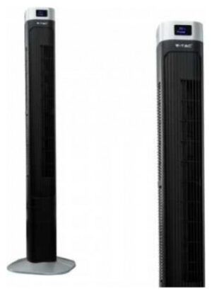 Ανεμιστήρας Στήλη Δαπέδου V-TAC 46” ίντσες 55W με Οθόνη και Χειριστήριο Μαύρος 7901