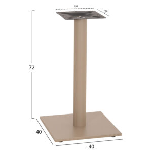 ΒΑΣΗ ΤΡΑΠΕΖΙΟΥ ΑΠΟ ΜΕΤΑΛΛΟ HM421.25 ΚΑΠΟΥΤΣΙΝΟ 40x40x72Υεκ.