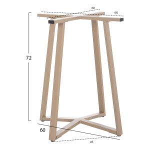 ΒΑΣΗ ΤΡΑΠΕΖΙΟΥ ΧΙΑΣΤΙ HM470.25 ΜΕΤΑΛΛΙΚΗ ΣΕ ΚΑΠΟΥΤΣΙΝΟ 60x60x72Yεκ.