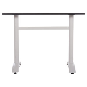 ΒΑΣΗ ΤΡΑΠΕΖΙΟΥ ΑΛΟΥΜΙΝΙΟΥ ΔΙΠΛΗ HM461.12 ΛΕΥΚΗ ΜΕ ΡΕΓΟΥΛΑΤΟΡΟΥΣ 100x60x73Υεκ.