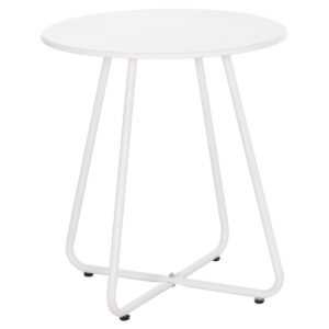 ΒΟΗΘΗΤΙΚΟ ΤΡΑΠΕΖΑΚΙ ΜΕΤΑΛΛΙΚΟ ΣΤΡΟΓΓΥΛΟ SAMMON HM6271.02 ΛΕΥΚΟ Φ45x50Υεκ