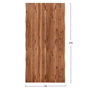 ΕΠΙΦΑΝΕΙΑ ΤΡΑΠΕΖΙΟΥ ΟΡΘΟΓΩΝΙΑ ΑΠΟ ΜΑΣΙΦ ΞΥΛΟ ΑΚΑΚΙΑΣ HM6303.01--200x100x3.5(πάχος)εκ