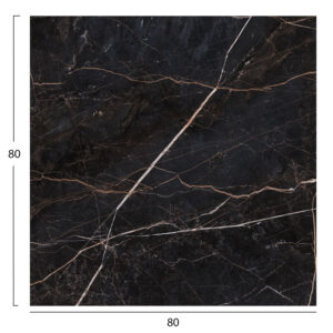 ΕΠΙΦΑΝΕΙΑ ΤΡΑΠΕΖΙΟΥ ΤΕΤΡΑΓΩΝΗ HPL HM5839.34 BLACK MARBLE 80x80εκ